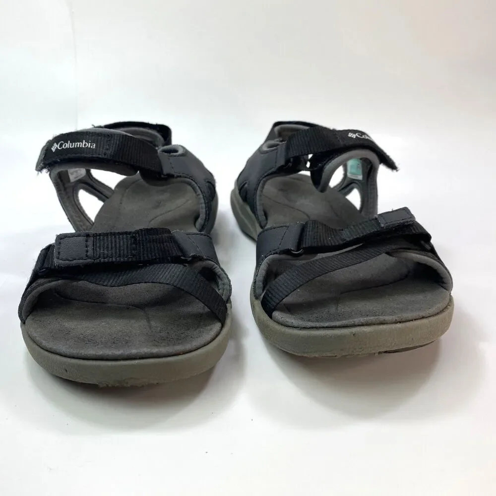 Woman Youth Black Columbia Techsun Sandals Size 5 Double Strap Cushioned Outdoor